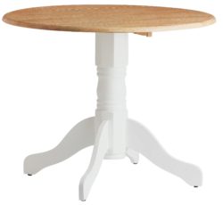 Collection Kentucky Solid Wood Drop Leaf Table - Two Tone.